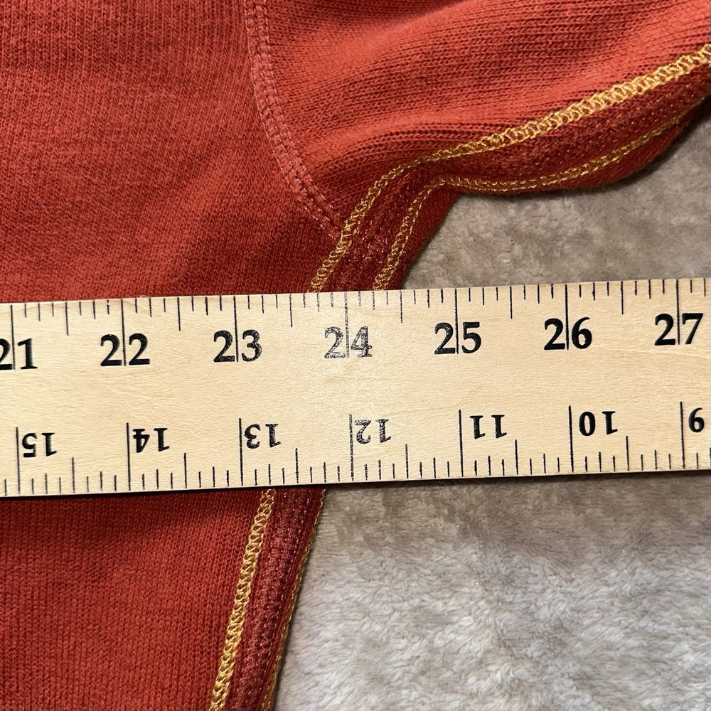 TOMMY BAHAMA Flipshore Reversible Half Zip Pullover Sweater Orange Gray Mens XL - Picture 6 of 10